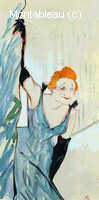 Yvette Guilbert Saluant le Public