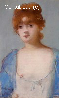 Jeune Femme dans un Déshabillé