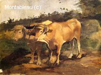 Deux Taureaux Portant un Joug
