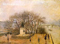 Le Pont Neuf, Statue d'Henri IV, Brume