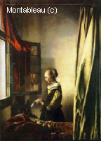 Girl Reading a Letter at an Open Window