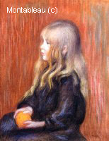 Coco Holding an Orange