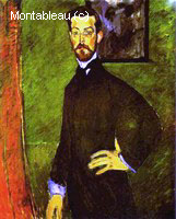 Portrait of Paul Alexandre Against a Green Background