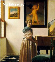 Lady Standing at a Virginal